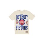 Detroit Pistons 1978-1995 Hardwood Classics Chrome White T-Shirt
