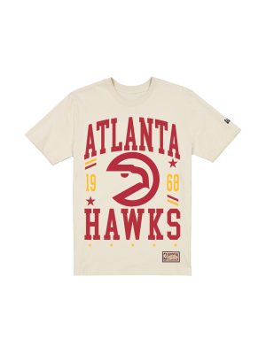 Atlanta Hawks 1972-1995 Hardwood Classics Chrome White T-Shirt