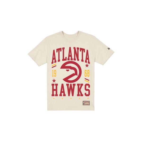 Atlanta Hawks 1972-1995 Hardwood Classics Chrome White T-Shirt