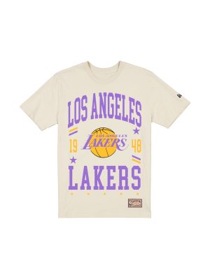 Los Angeles Lakers 1976-2000 Hardwood Classics Chrome White T-Shirt
