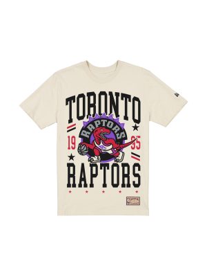 Toronto Raptors 1995-2007 Hardwood Classics Chrome White T-Shirt
