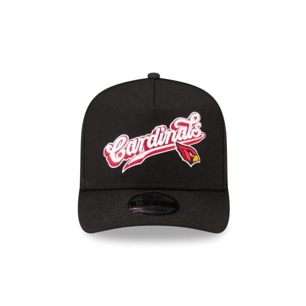 Born x Raised x Arizona Cardinals Script Black 9FIFTY A-Frame Snapback Hat