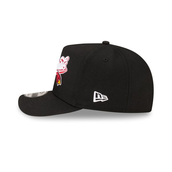 Born x Raised x Arizona Cardinals Script Black 9FIFTY A-Frame Snapback Hat