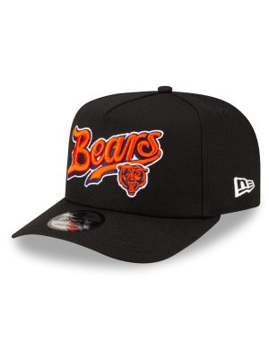 Born x Raised x Chicago Bears Script Black 9FIFTY A-Frame Snapback Hat
