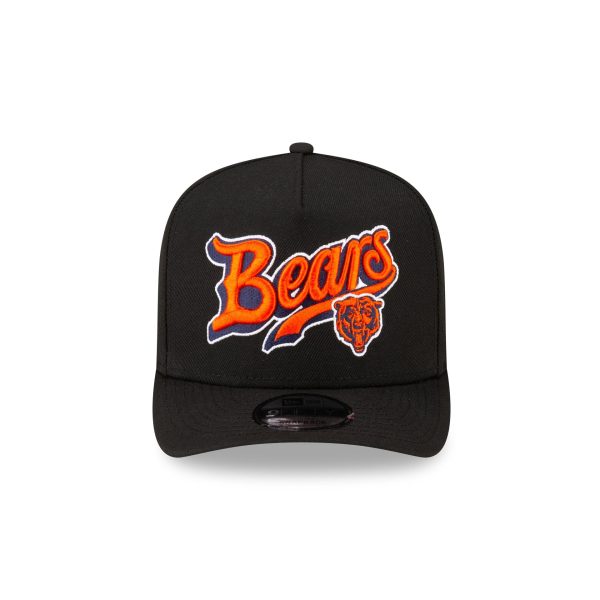 Born x Raised x Chicago Bears Script Black 9FIFTY A-Frame Snapback Hat