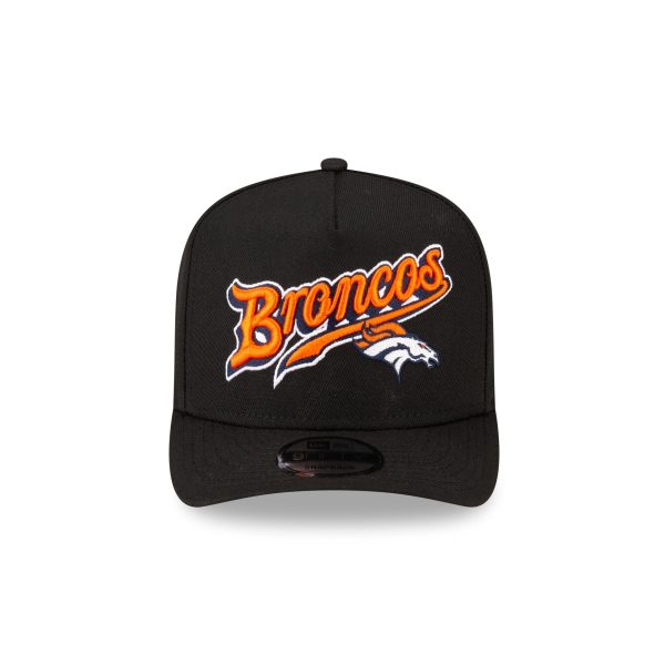 Born x Raised x Denver Broncos Script Black 9FIFTY A-Frame Snapback Hat