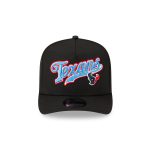 Born x Raised x Houston Texans Script Black 9FIFTY A-Frame Snapback Hat