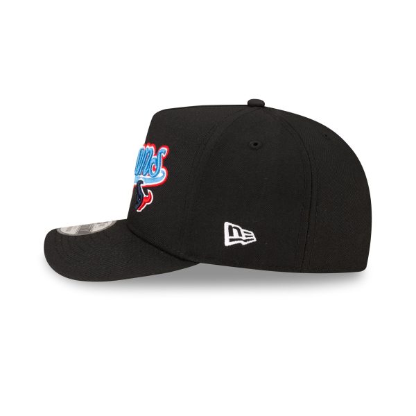 Born x Raised x Houston Texans Script Black 9FIFTY A-Frame Snapback Hat
