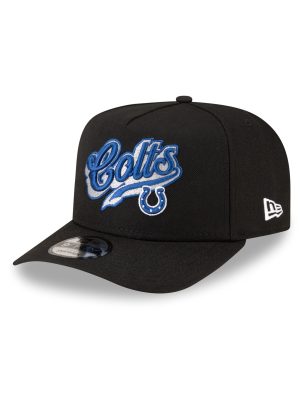 Born x Raised x Indianapolis Colts Script Black 9FIFTY A-Frame Snapback Hat