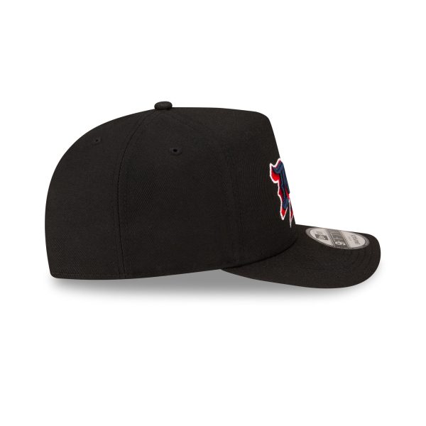 Born x Raised x New England Patriots Script Black 9FIFTY A-Frame Snapback Hat