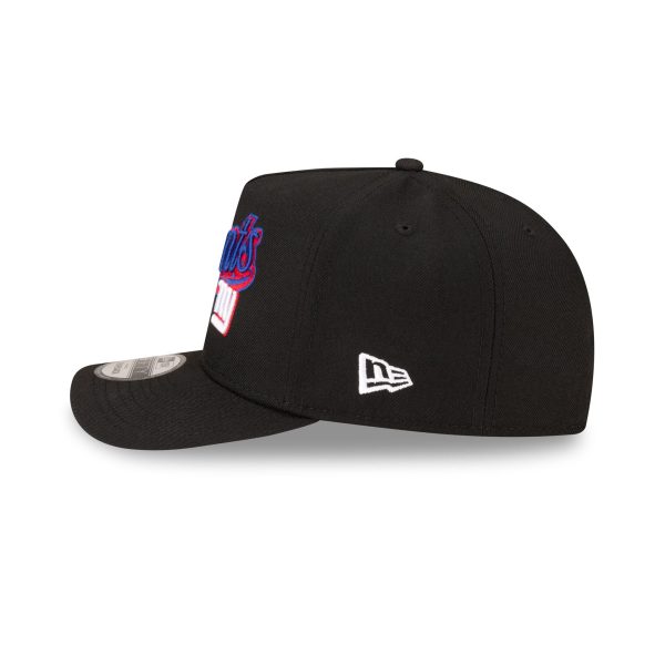 Born x Raised x New York Giants Script Black 9FIFTY A-Frame Snapback Hat