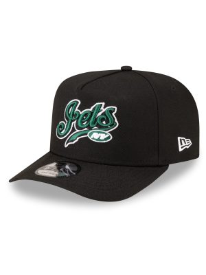Born x Raised x New York Jets Script Black 9FIFTY A-Frame Snapback Hat