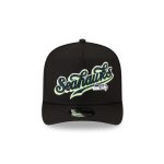 Born x Raised x Seattle Seahawks Script Black 9FIFTY A-Frame Snapback Hat