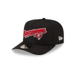 Born x Raised x Tampa Bay Buccaneers Script Black 9FIFTY A-Frame Snapback Hat