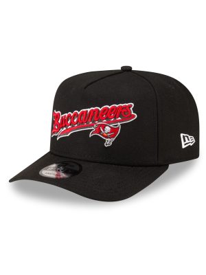 Born x Raised x Tampa Bay Buccaneers Script Black 9FIFTY A-Frame Snapback Hat