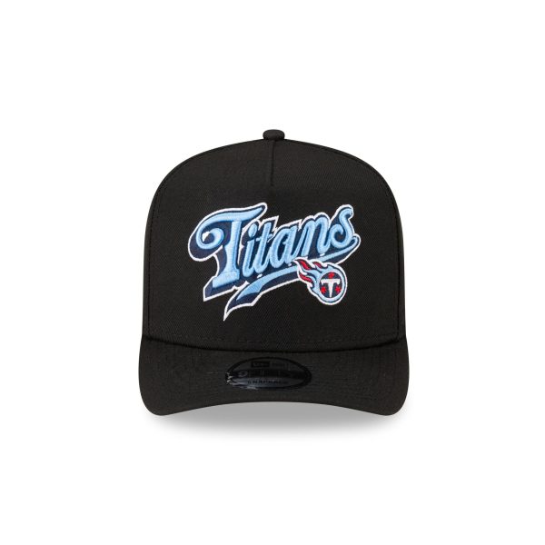 Born x Raised x Tennessee Titans Script Black 9FIFTY A-Frame Snapback Hat