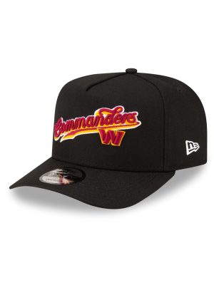 Born x Raised x Washington Commanders Script Black 9FIFTY A-Frame Snapback Hat