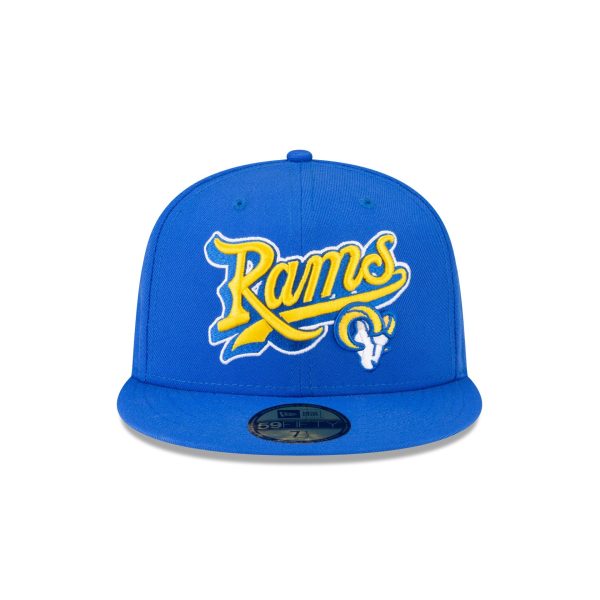 Born x Raised x Los Angeles Rams Script 59FIFTY Fitted Hat