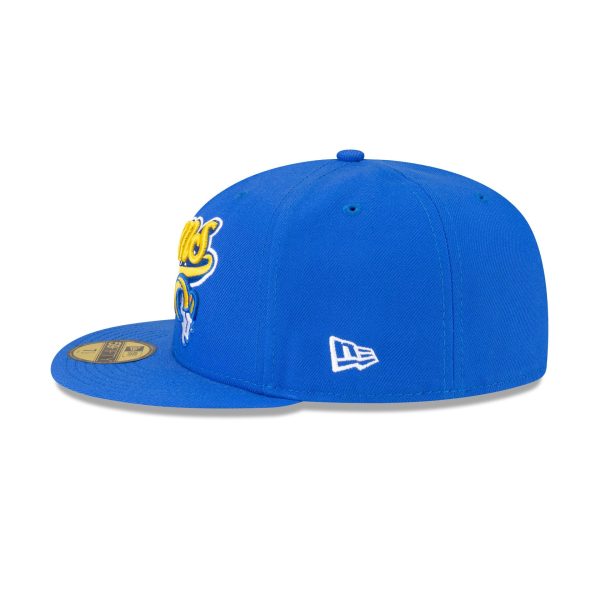 Born x Raised x Los Angeles Rams Script 59FIFTY Fitted Hat