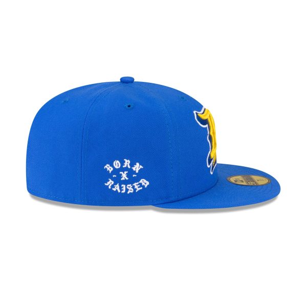 Born x Raised x Los Angeles Rams Script 59FIFTY Fitted Hat