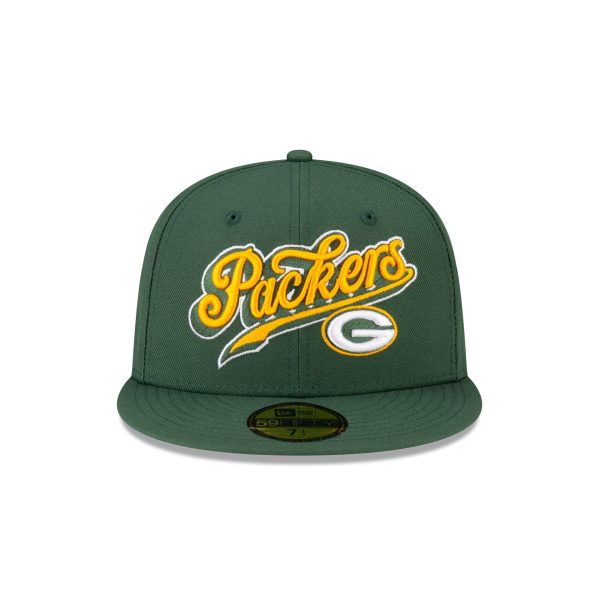 Born x Raised x Green Bay Packers Script 59FIFTY Fitted Hat