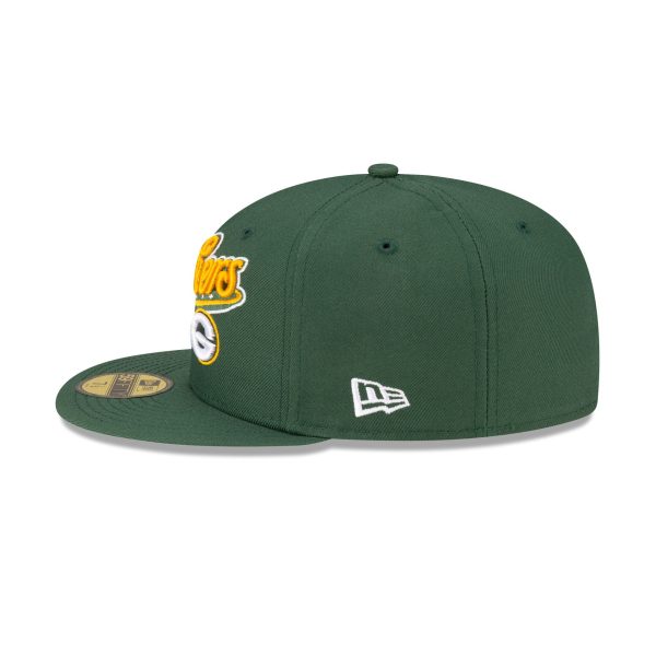 Born x Raised x Green Bay Packers Script 59FIFTY Fitted Hat