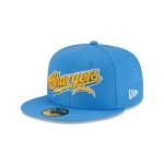 Born x Raised x Los Angeles Chargers Script 59FIFTY Fitted Hat