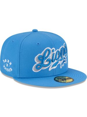 Born x Raised x Detroit Lions Script 59FIFTY Fitted Hat