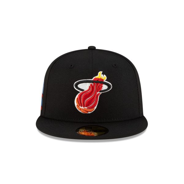 Miami Heat 1988-1998 Hardwood Classics Black 59FIFTY Fitted Hat