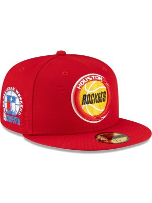 Houston Rockets 1972-1994 Hardwood Classics Scarlet 59FIFTY Fitted Hat