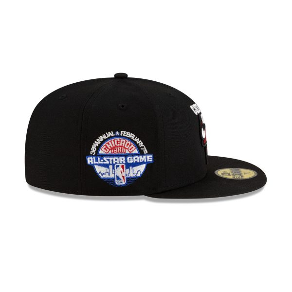 Chicago Bulls 1966-Present Hardwood Classics Black 59FIFTY Fitted Hat