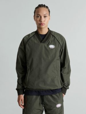 Larkin Dusty Charcoal Track Pullover Jacket